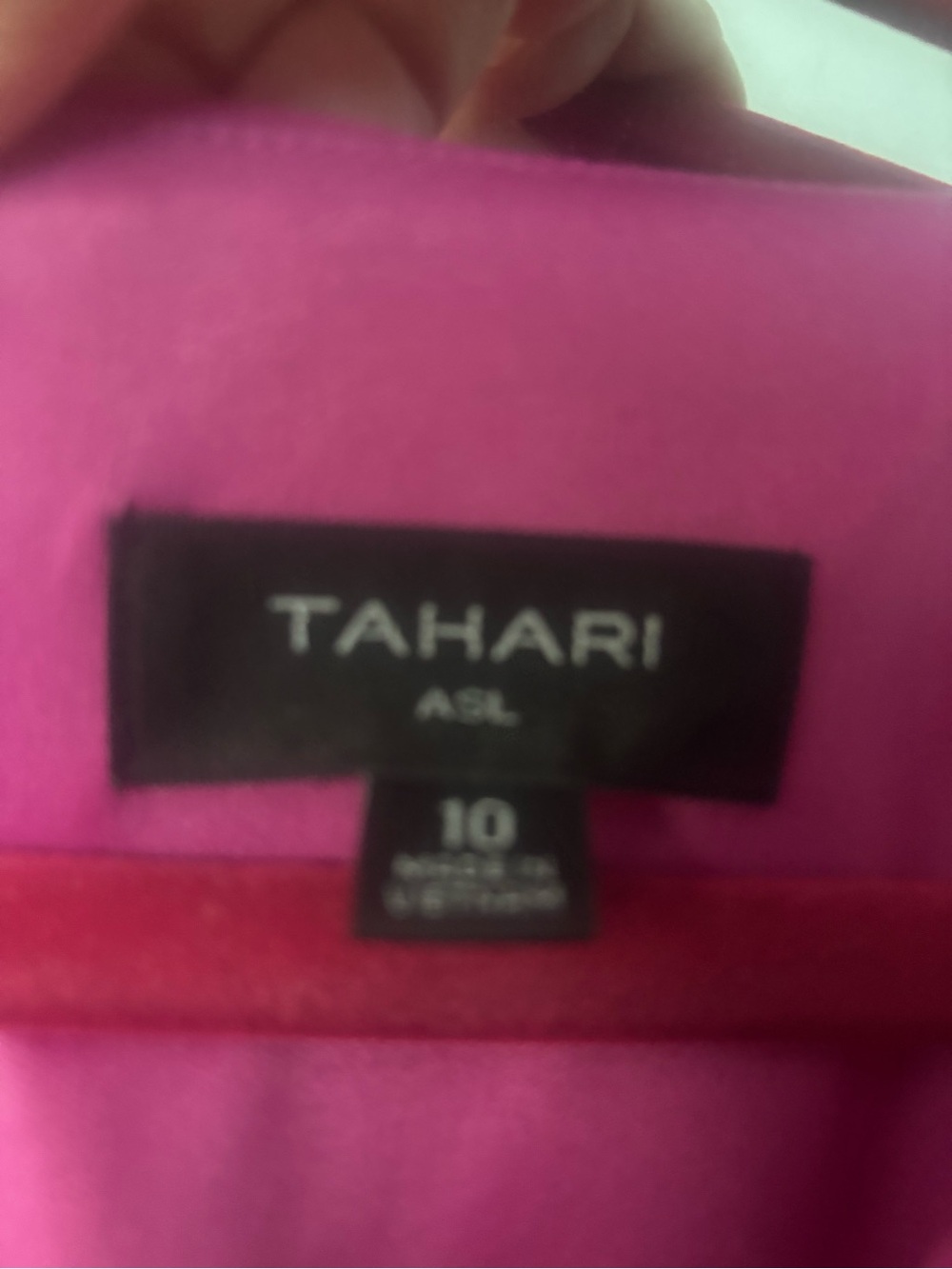 Tahari Sleeveless wide leg cropped jumpsuit in Fuchsia Pink with Self-Tie Belt - Picture 4 of 4